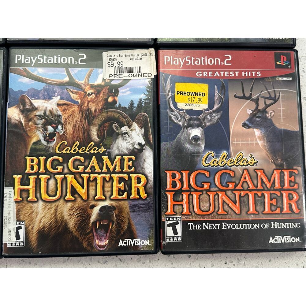 Cabela's Games Lot Of 8 Collection PS2 Playstation 2, Big Bass, Game Hunter, Ect - Picture 4 of 5